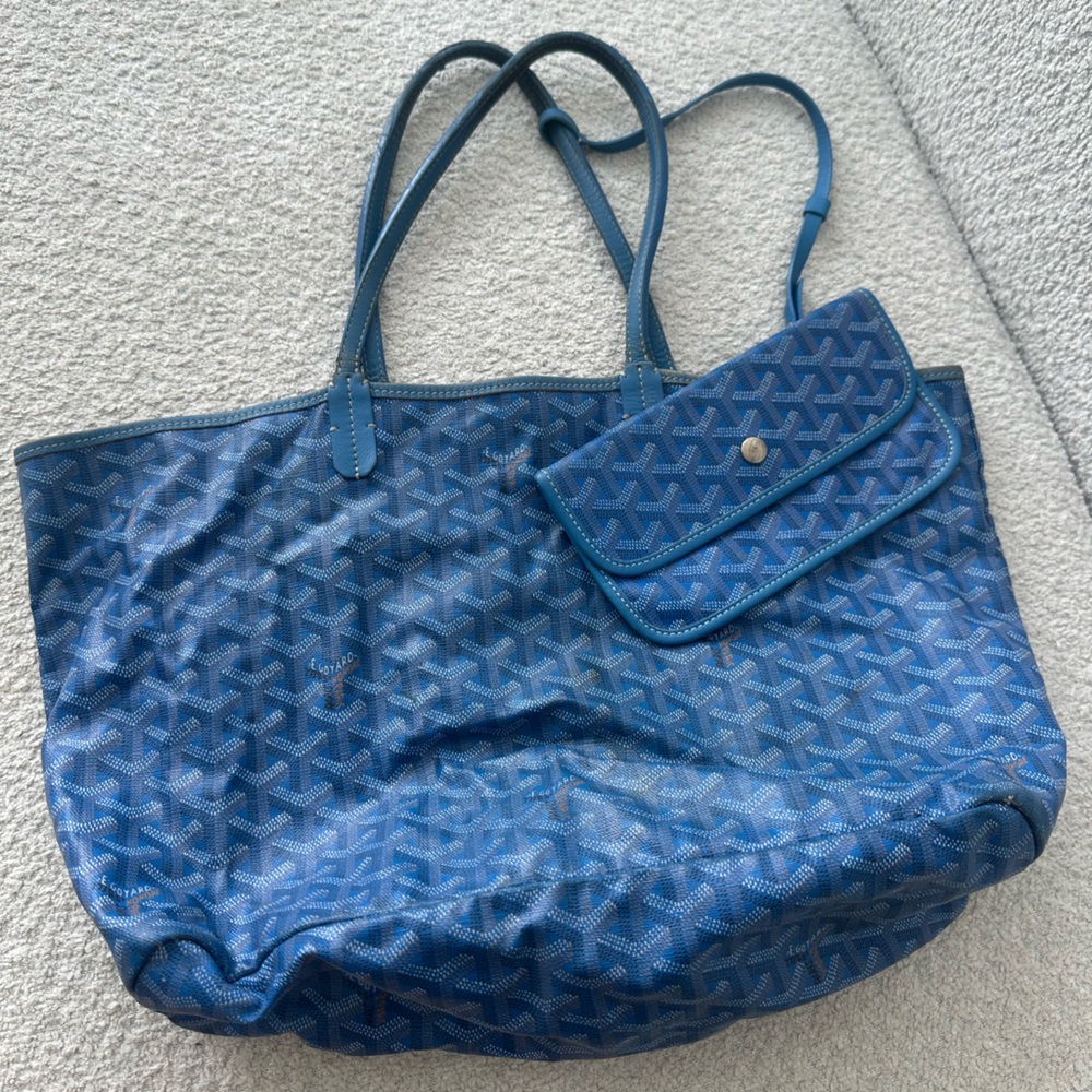 Goyard Saint Louis PM Tote – Blue
